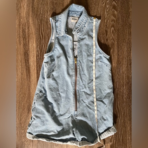 Show me your mumu denim romper size large - Picture 2 of 6